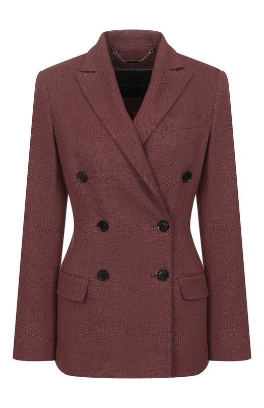 Жакет из шерсти и шелка Kiton D46523K0918E02 Бордовый D46523K0918E02