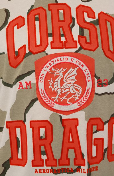 Хлопковая футболка AERONAUTICA MILITARE, арт. 242TS2304J614, фото 5
