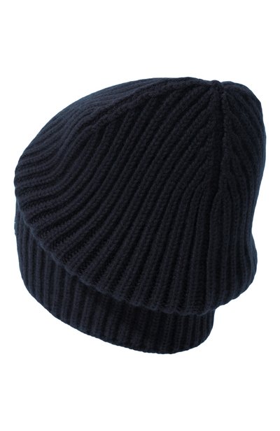 Кашемировая шапка DOLCE & GABBANA темно-синего цвета по цене 38800 руб., арт. GXL20T/JAWM1, фото 2 Кашемировая шапка DOLCE & GABBANA, арт. GXL20T/JAWM1, фото 2