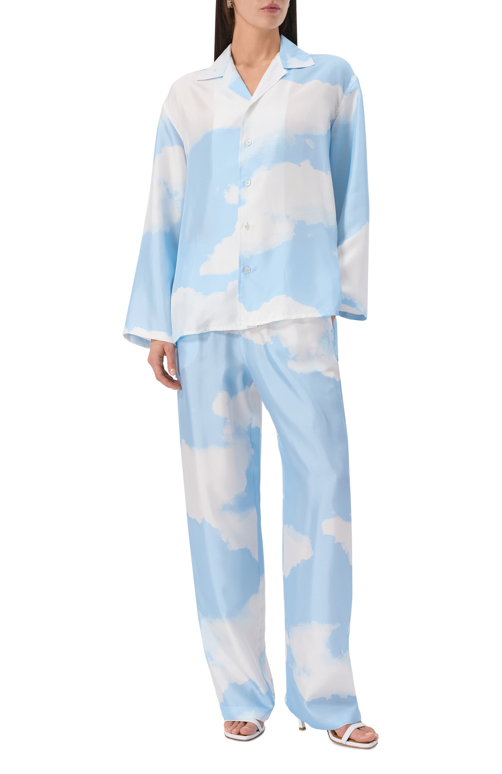 Шелковые брюки MOSCHINO, арт. J0302/5551, фото 2