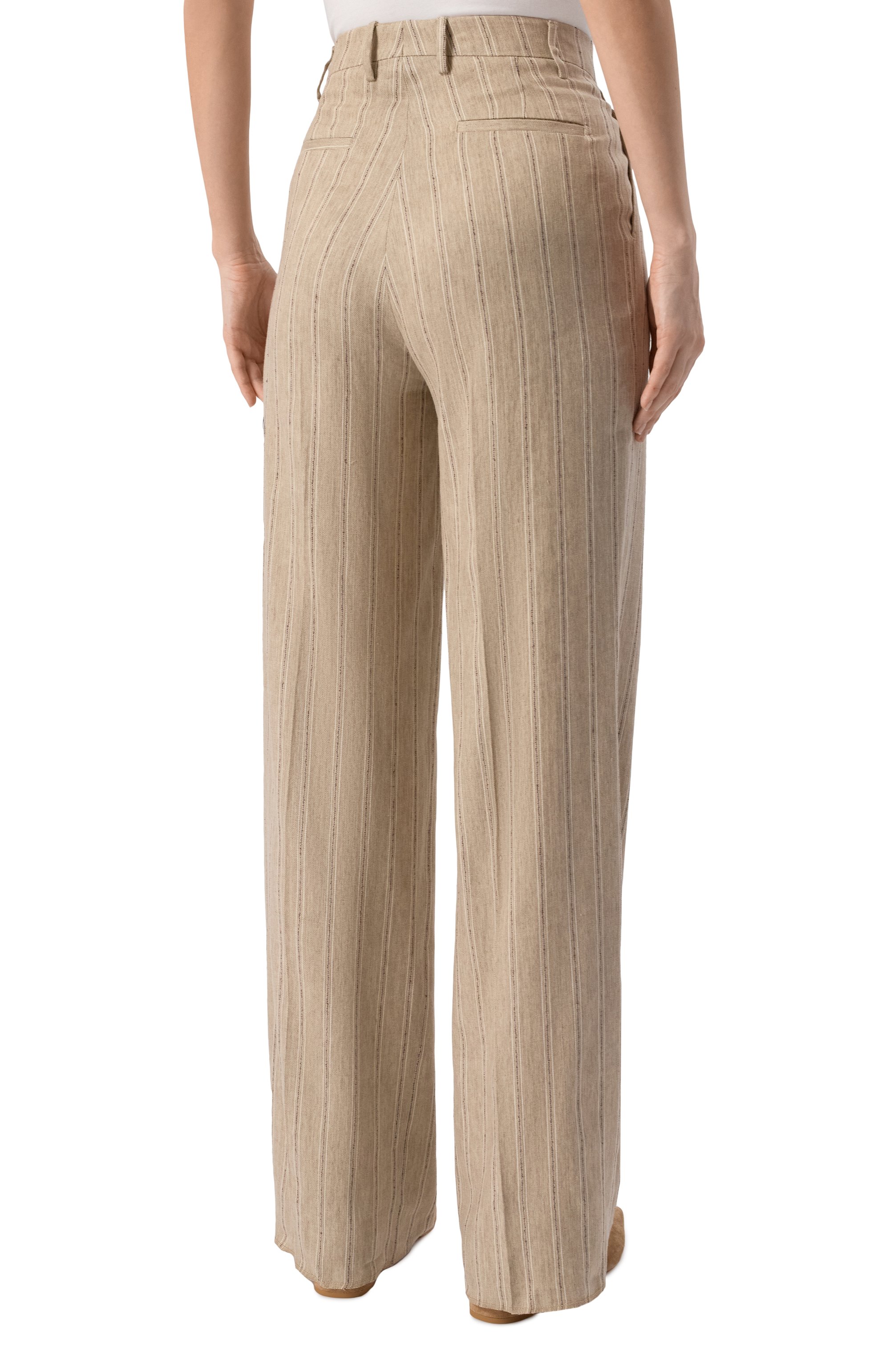 Брюки изо льна и хлопка TAGLIATORE 0205, арт. P-EB0NY/340310, фото 4