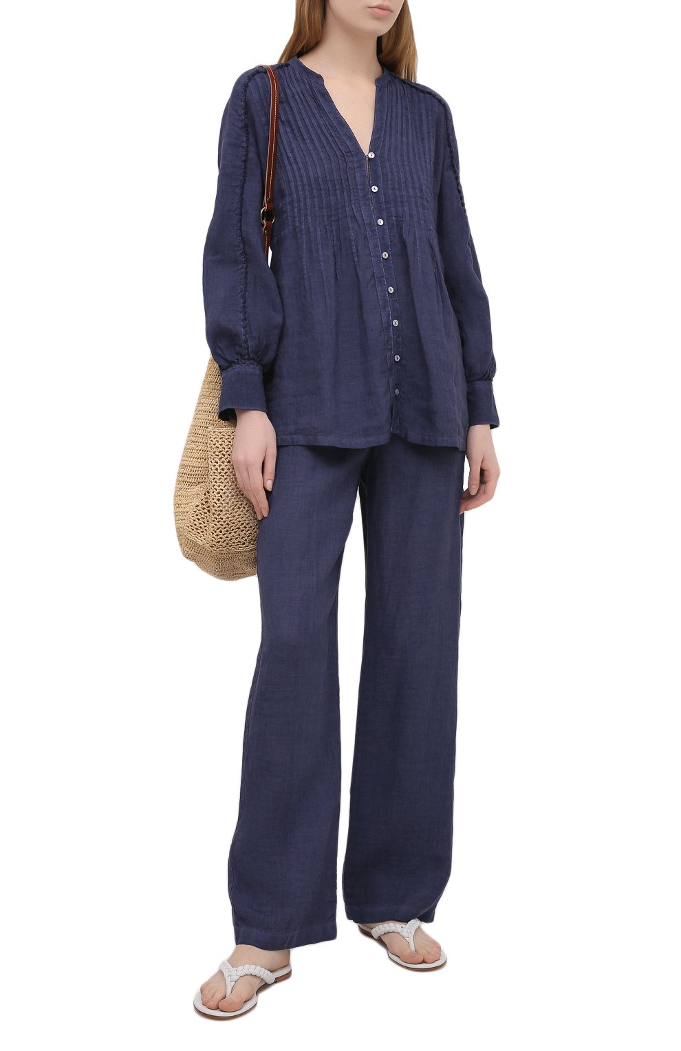 Льняные брюки 120% LINO, арт. T0W2145/0115/S00, фото 2