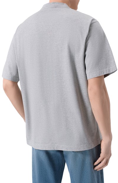 Хлопковая футболка DOLCE & GABBANA серого цвета по цене 85850 руб., арт. G8T06Z/G7P0N, фото 4 Хлопковая футболка DOLCE & GABBANA, арт. G8T06Z/G7P0N, фото 4