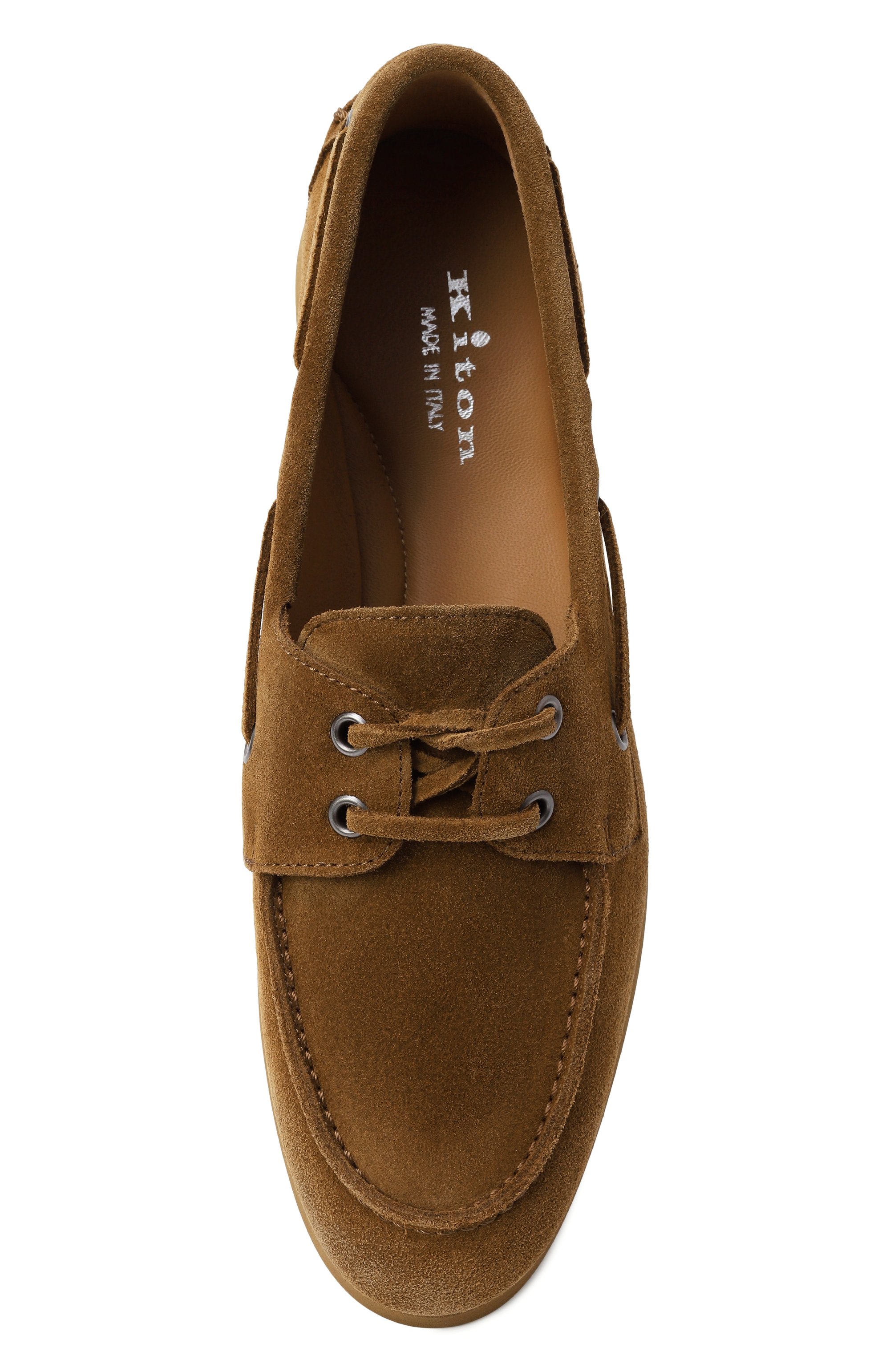 Замшевые топсайдеры KITON, арт. D61810N01436, фото 6