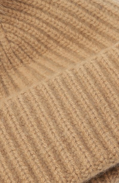 Кашемировая шапка с отделкой из песца YVES SALOMON, арт. 23WAA524XXMACA, фото 3