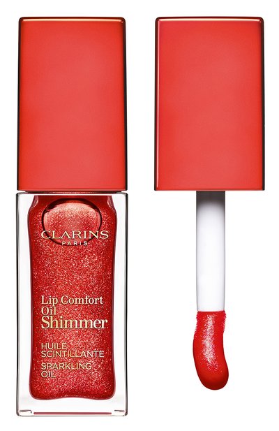 Мерцающее масло для губ lip comfort oil shimmer, 07 red hot (7ml) CLARINS, арт. 80074350, фото 1