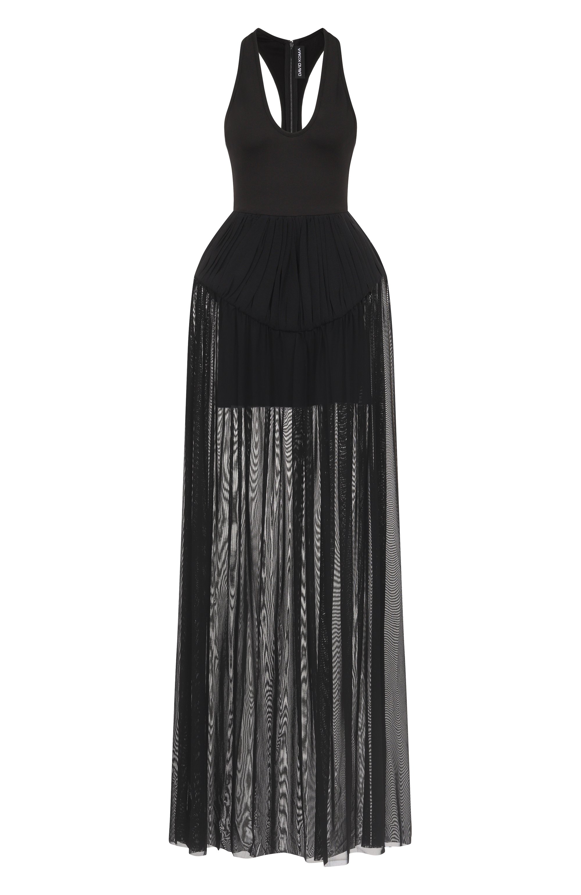 Платье DAVID KOMA черного цвета по цене 236500 руб., арт. RE25DK02DL, фото 1 Платье DAVID KOMA, арт. RE25DK02DL, фото 1