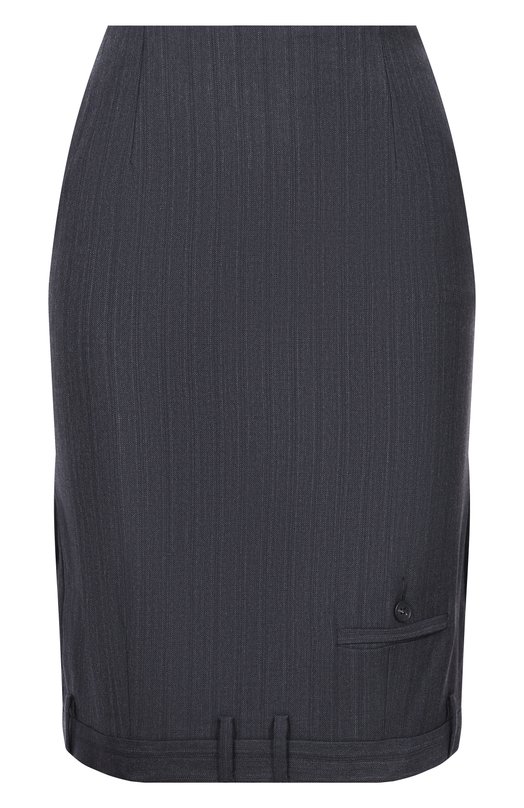 Юбка из шерсти и хлопка MM6 S52ME0027/M35743 Серый S52ME0027/M35743