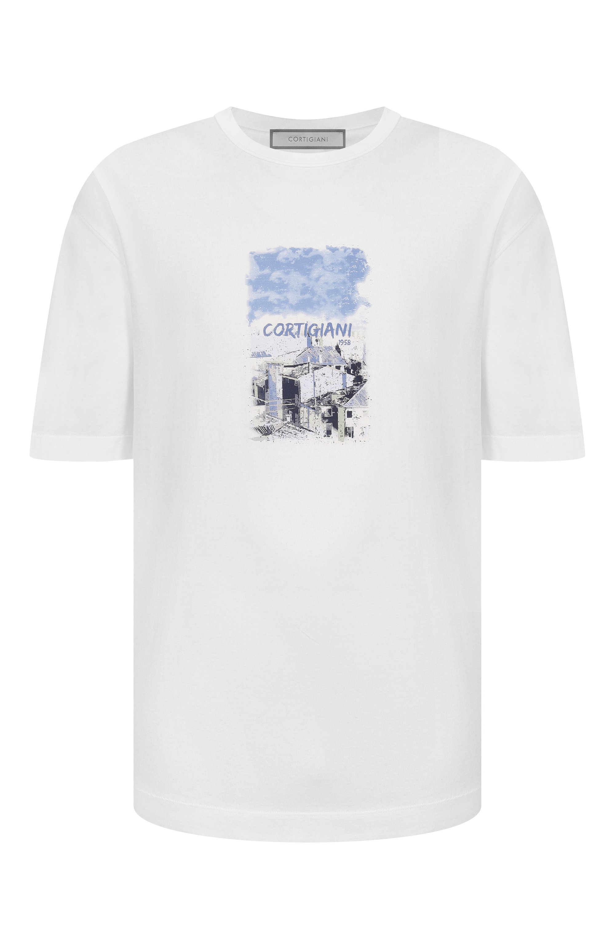 Хлопковая футболка CORTIGIANI, арт. 4AJ602, фото 1