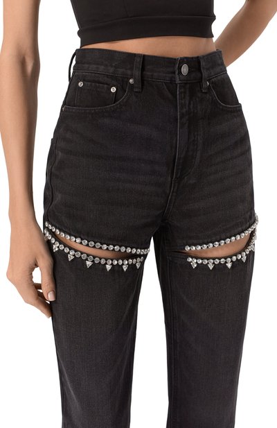 Джинсы с отделкой стразами AREA, арт. 0000P01333, фото 5