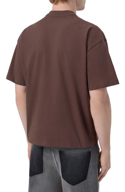 Хлопковая футболка PLANTA ROSA, арт. PR/T02/BLUE-CORRESPONDECE/250, фото 5