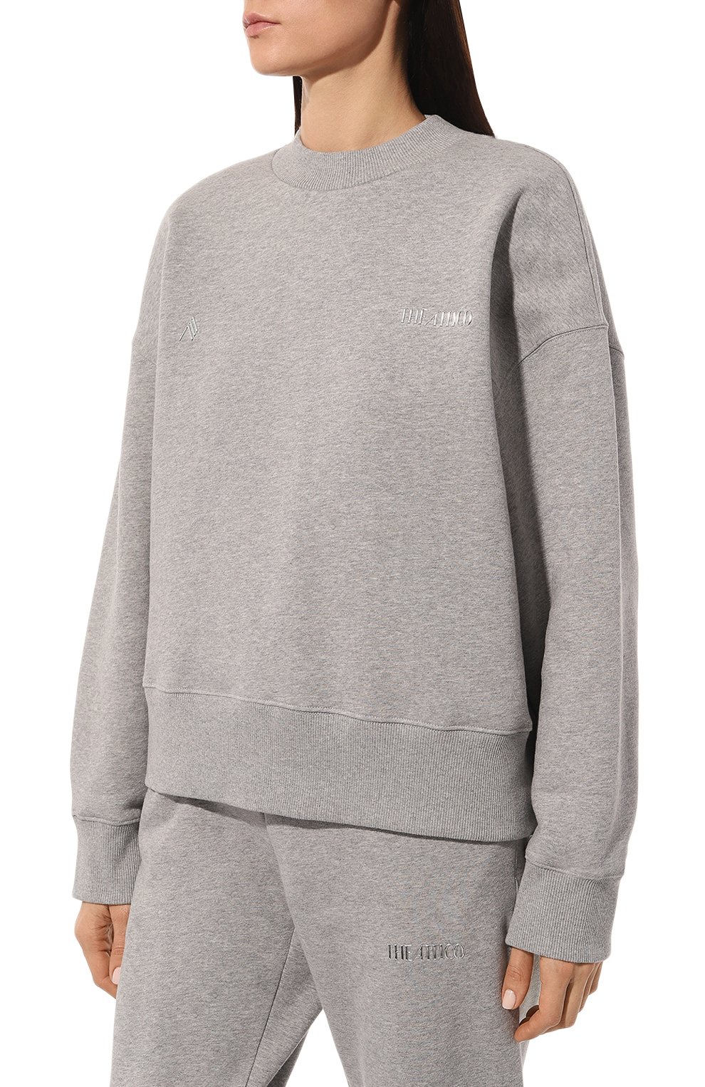 Хлопковый свитшот THE ATTICO, арт. 241WCF13/JF03, фото 3