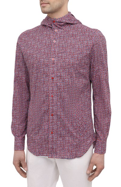 Хлопковая рубашка KITON, арт. UMCMARH0761102, фото 3