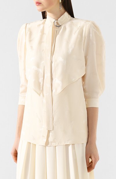 Блузка из смеси шелка и вискозы STELLA MCCARTNEY, арт. 599776/SNA57, фото 3