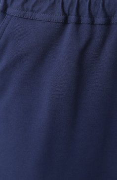 Мужские хлопковые брюки KITON темно-синего цвета, арт. UPSH0RLH0805210 | Фото 6 (Длина (брюки, джинсы): Стандартные; Материал сплава: Проставлено; Драгоценные камни: Проставлено; Случай: Повседневный; Силуэт М (брюки): Прямые; Стили: Кэжуэл; Материал внешний: Хлопок)