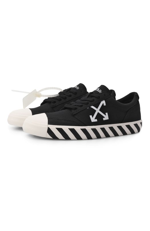 Текстильные кеды Vulcanized Undercut Off-White 0MIA2APC99FAB001 Чёрный 0MIA2APC99FAB001