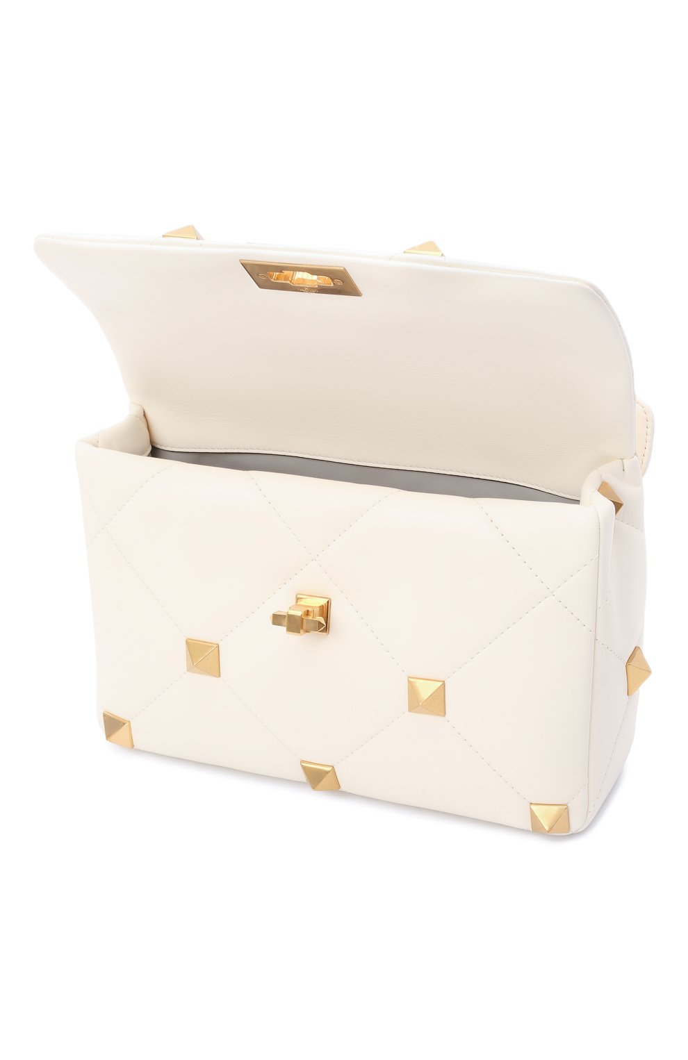 Сумка roman stud large VALENTINO белого цвета по цене 363000 руб., арт. WW2B0I60/BSF, фото 4 Сумка roman stud large VALENTINO, арт. WW2B0I60/BSF, фото 4