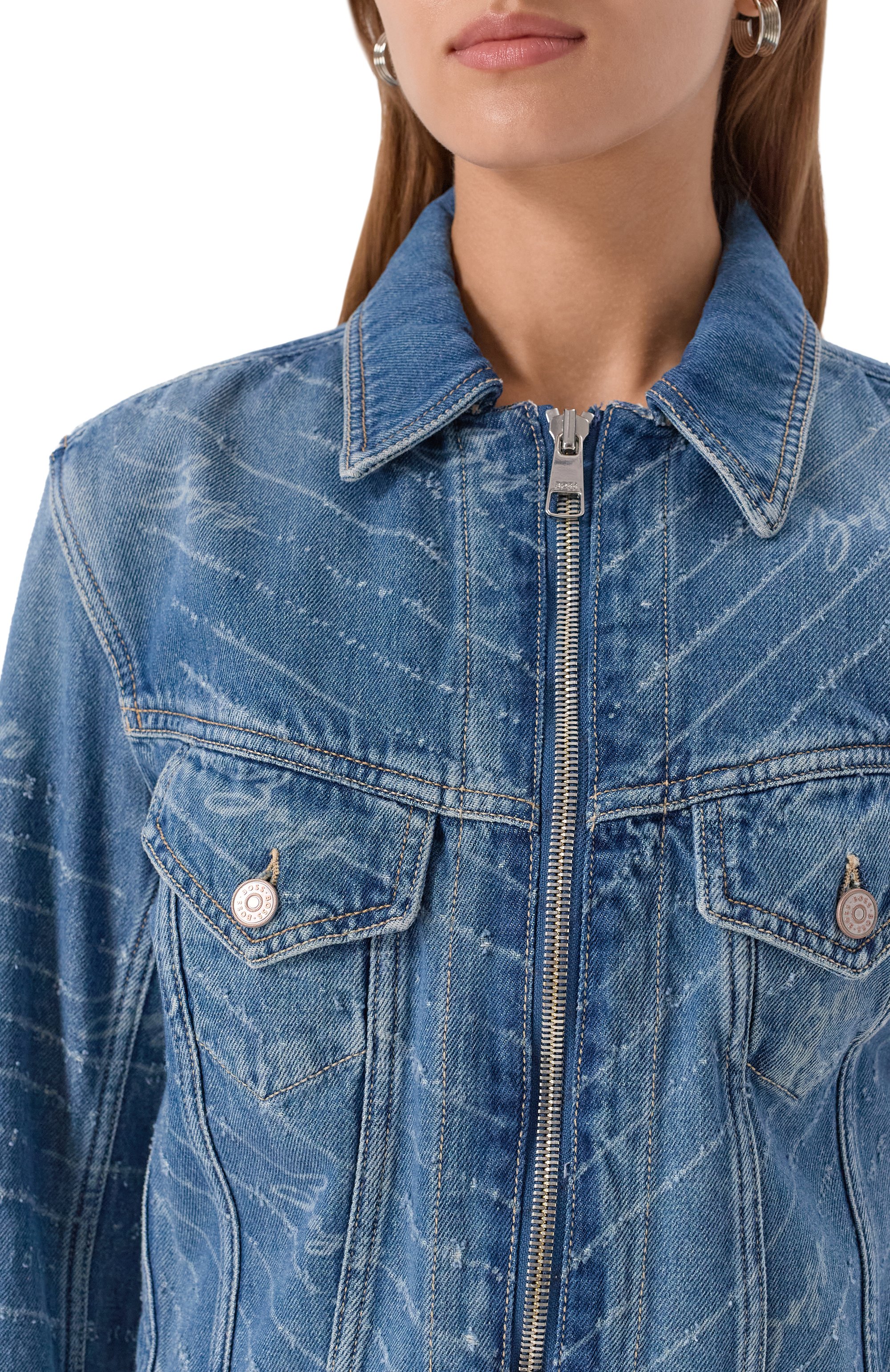 Джинсовая куртка BOSS ORANGE, арт. 50542426, фото 5