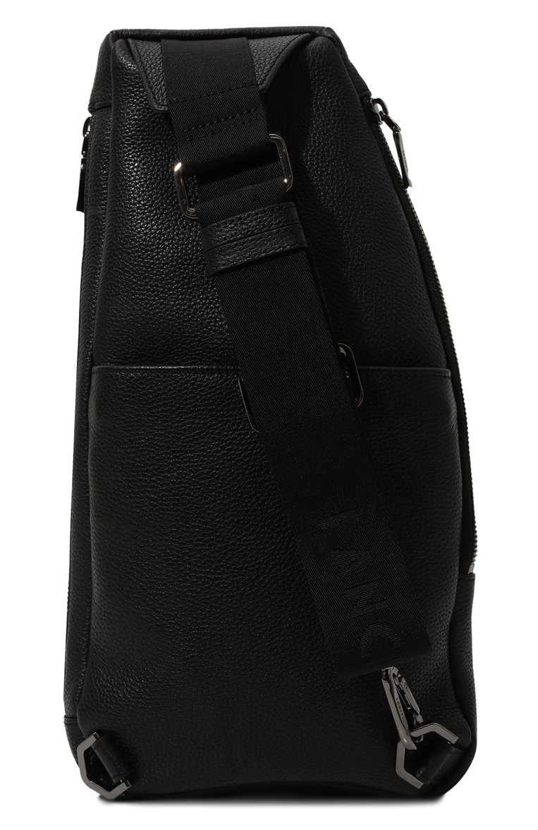 Мужской рюкзак come LANCEL черного цвета, арт. A12870 | Фото 6 (Размер: large; Материал: Натуральная кожа; Стили: Классический; Ремень/цепочка: На плечо)