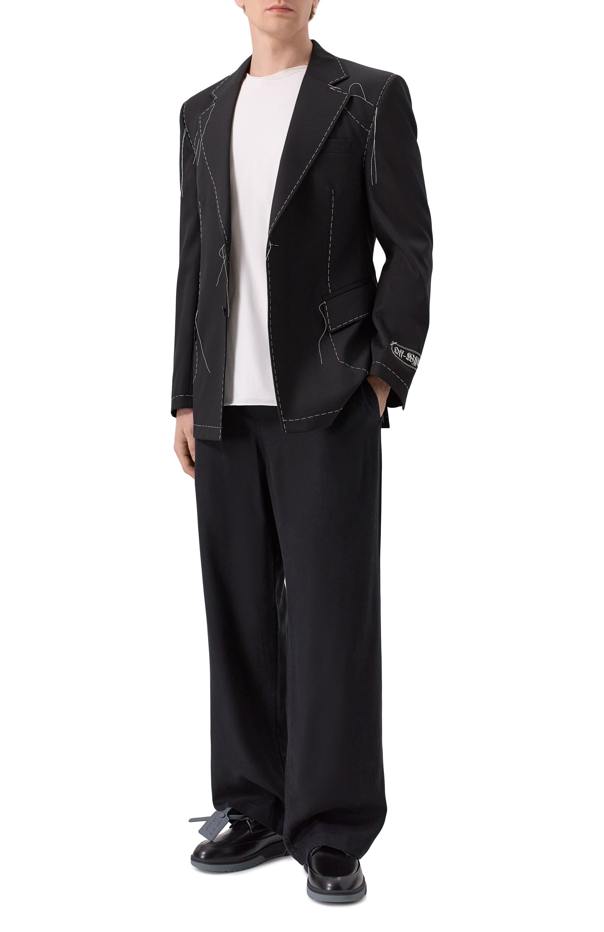 Кожаные дерби OFF-WHITE, арт. 0MIY002F25LEA001, фото 2