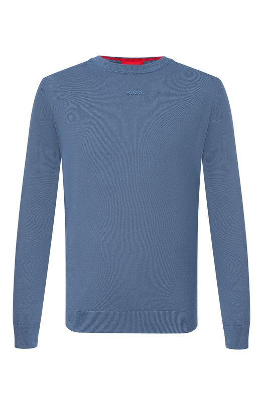 Хлопковый джемпер HUGO 50553588 Синий 50553588