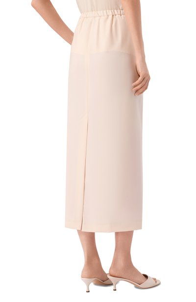 Шерстяная юбка LOULOU DE SAISON кремового цвета по цене 31350 руб., арт. CARA, фото 4 Шерстяная юбка LOULOU DE SAISON, арт. CARA, фото 4