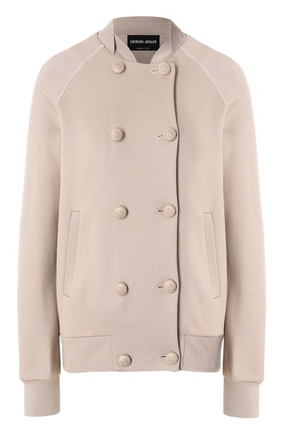 Женский бомбер из шерсти и вискозы GIORGIO ARMANI, арт. 6KAB50/AJDFZ