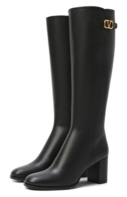 Женские кожаные сапоги vlogo signature 70 VALENTINO, арт. 7W2S0HY0/DSH