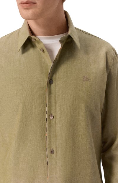 Хлопковая рубашка BURBERRY, арт. 8129160, фото 5