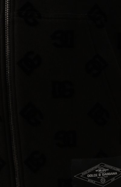 Хлопковая толстовка DOLCE & GABBANA черного цвета по цене 98550 руб., арт. G9AIYT/G7NWD, фото 5 Хлопковая толстовка DOLCE & GABBANA, арт. G9AIYT/G7NWD, фото 5