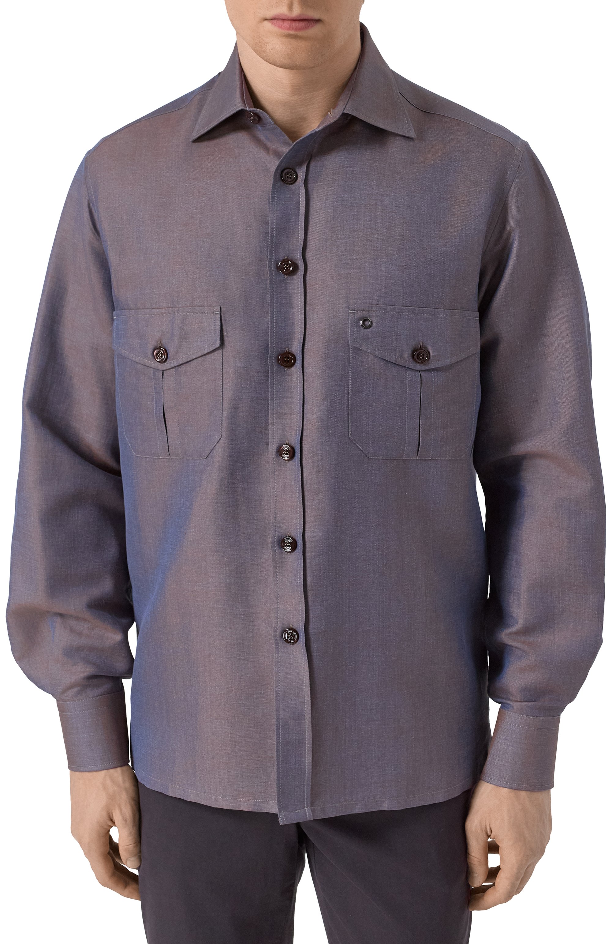 Рубашка из хлопка и льна STEFANO RICCI, арт. SP007711/R2952, фото 3