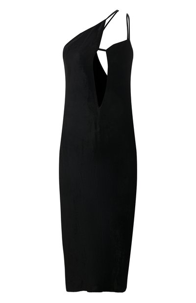 Женское платье из вискозы и шелка WHO_AM, арт. FD6-SS22.3-BLK