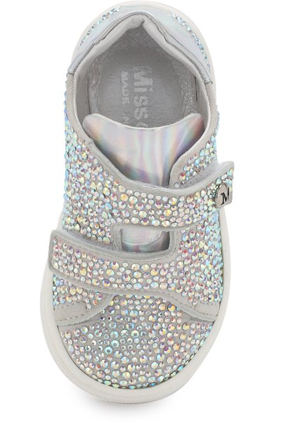 Замшевые кеды с застежками велькро и стразами MISSOURI, арт. 4520/27-30, фото 4