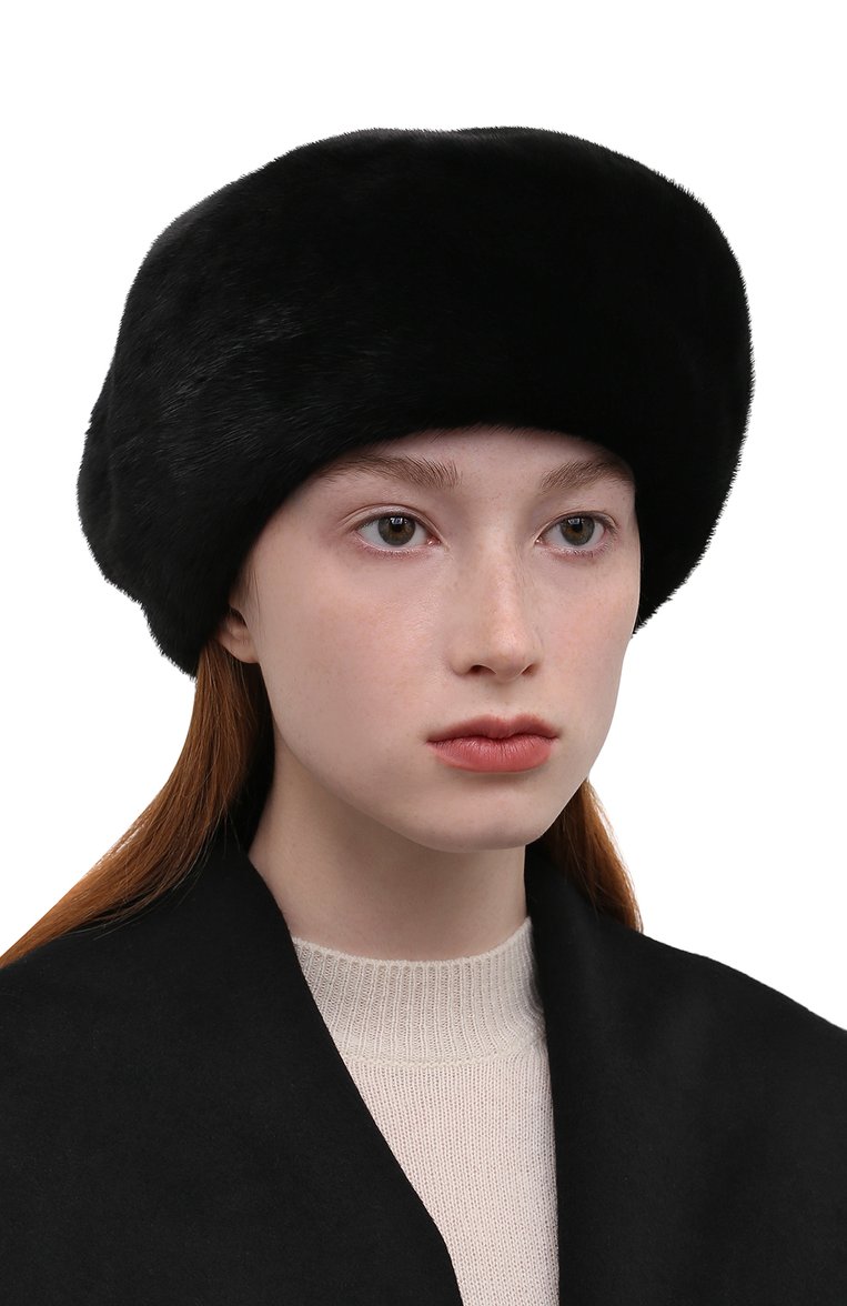 Женский берет из меха норки VICTORIA KUSENKOVA разноцветного цвета, арт. 012800002123 | Фото 2 (Материал: Натуральный мех; Нос: Не проставлено; Региональные ограничения белый список (Axapta Mercury): Не проставлено)