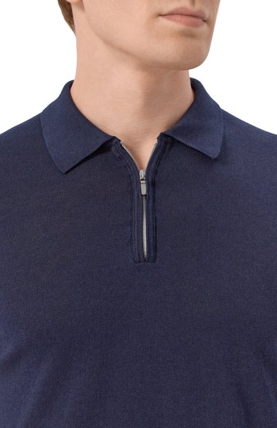 Поло из шелка и хлопка ANDREA CAMPAGNA, арт. M5425-1031, фото 5