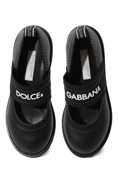 Кожаные туфли DOLCE & GABBANA, арт. D10960/AW087/29-36, фото 4