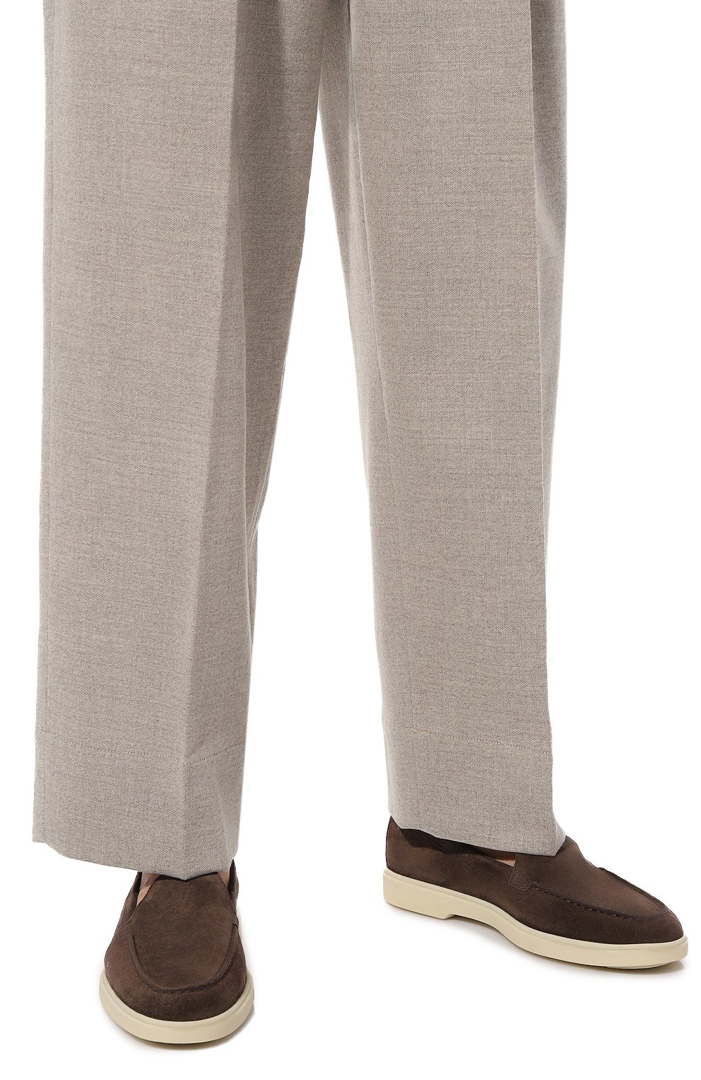 Замшевые лоферы SANTONI, арт. WUYA58856TISNSW9, фото 3