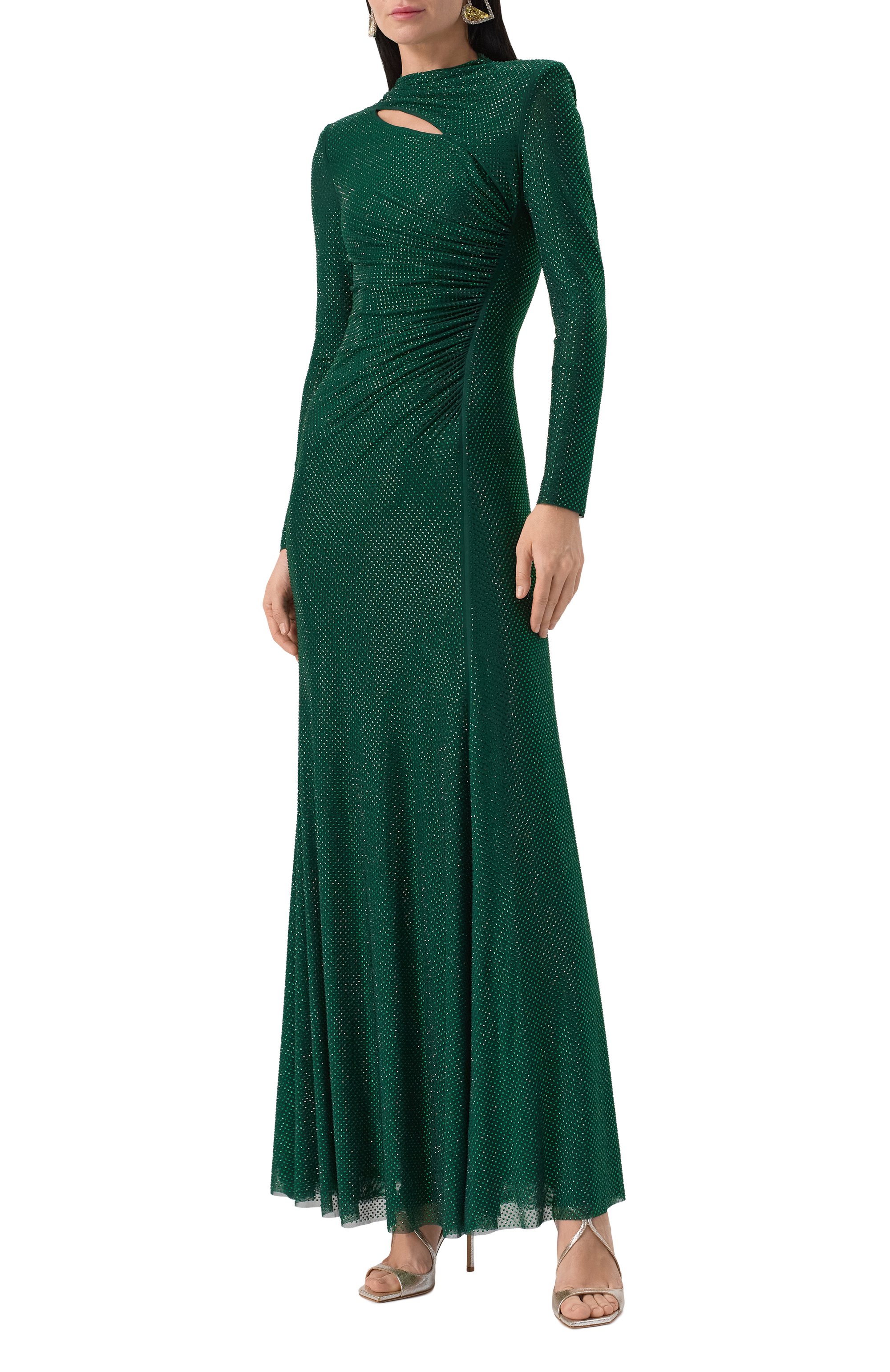 Платье с отделкой стразами SELF-PORTRAIT, арт. RS25-977X-G, фото 3