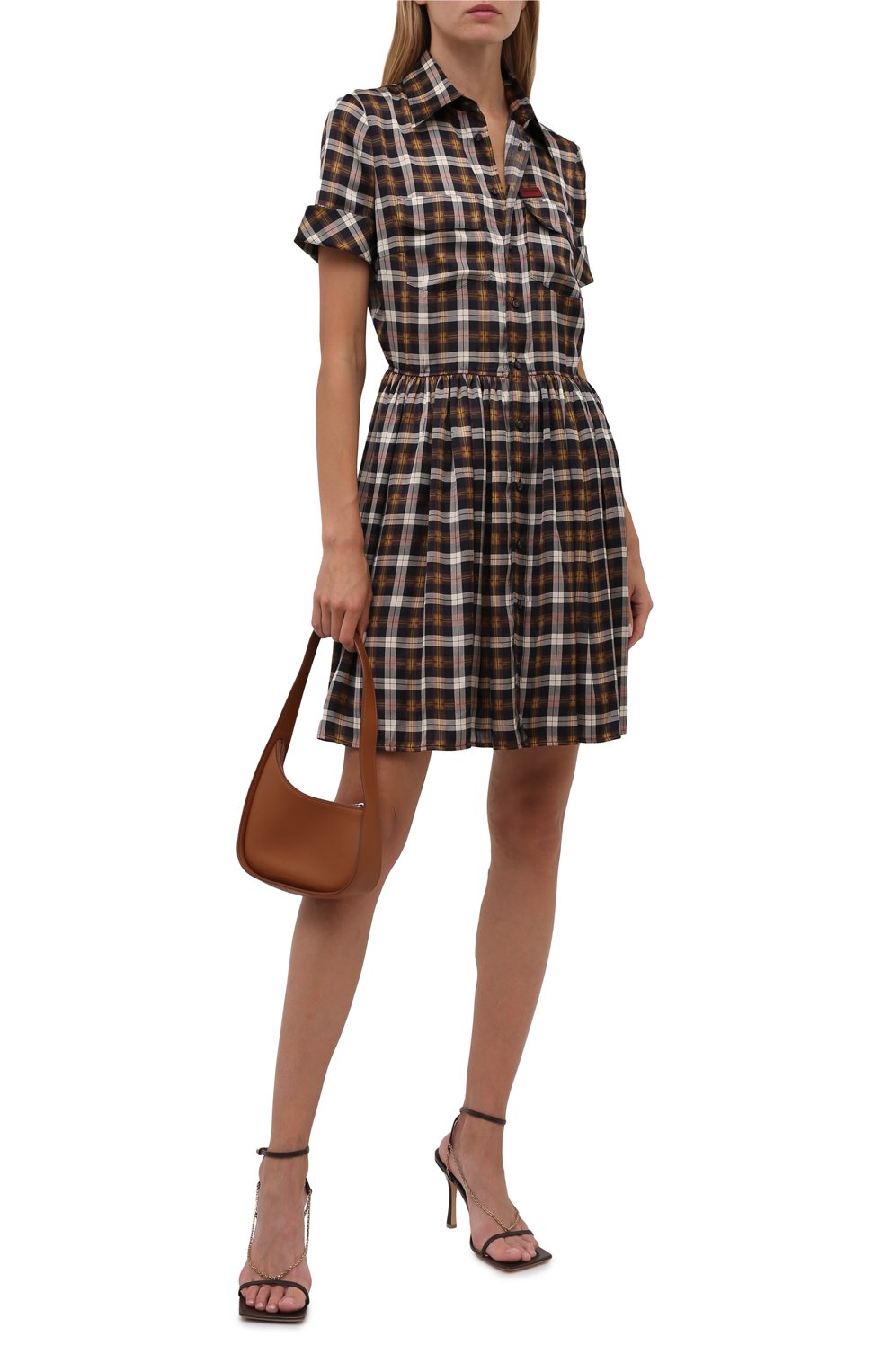 Платье DSQUARED2 коричневого цвета по цене 56900 руб., арт. S75CV0459/S54048, фото 2 Платье DSQUARED2, арт. S75CV0459/S54048, фото 2