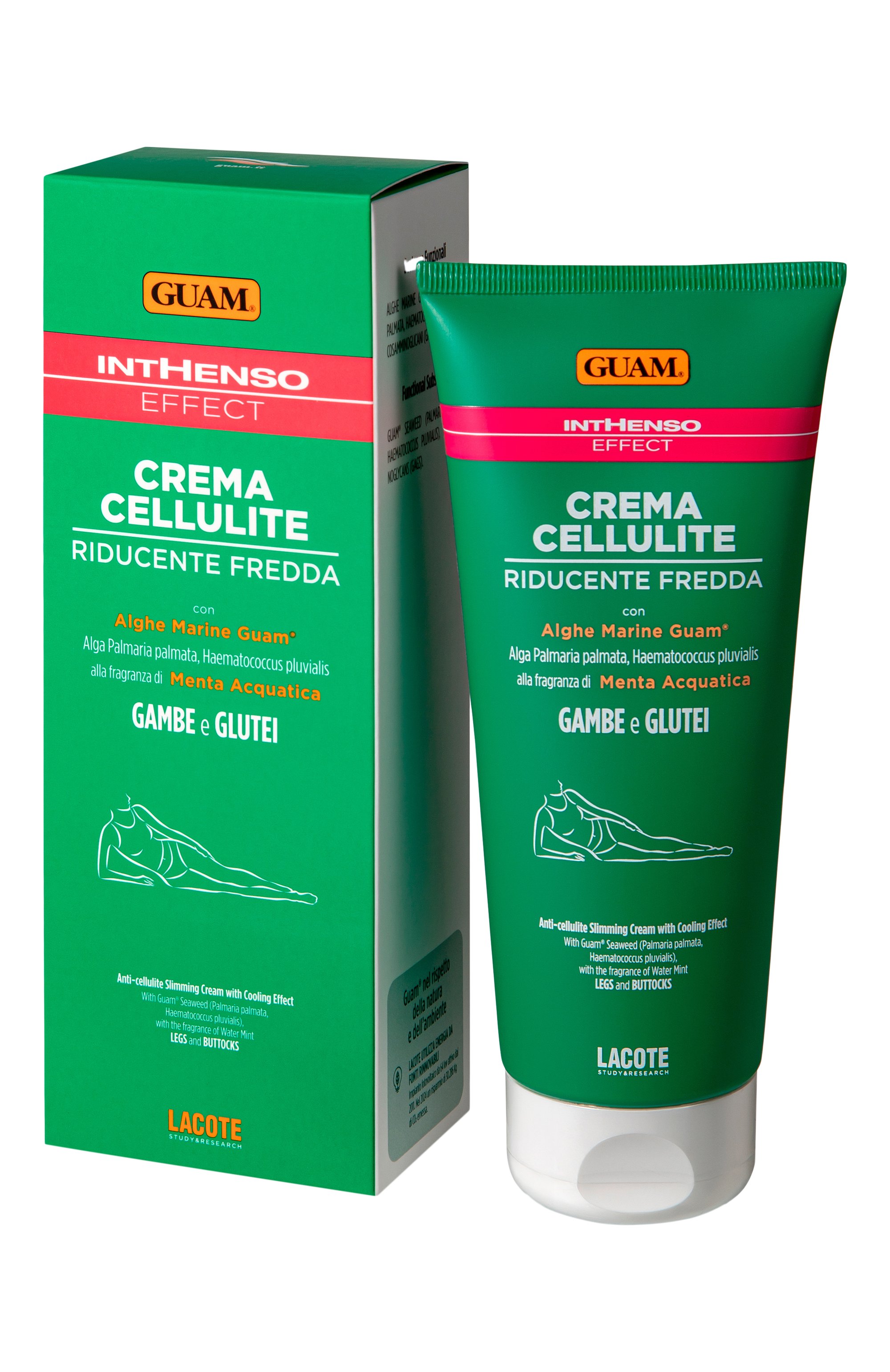 Антицеллюлитный крем с охлаждающим эффектом intenso (200ml) GUAM бесцветного цвета по цене 6250 руб., арт. 8025021223810, фото 2 Антицеллюлитный крем с охлаждающим эффектом intenso (200ml) GUAM, арт. 8025021223810, фото 2