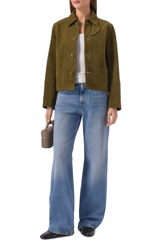 Замшевая куртка Zadig and Voltaire RW0W01273 Хаки  RW0W01273 Фото 2