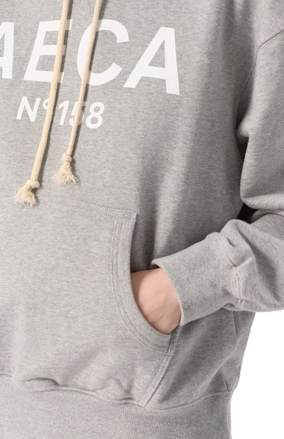 Хлопковое худи AECA WHITE, арт. AWCMFWBDTSPSO002C0.GREY/WHITE (S), фото 5