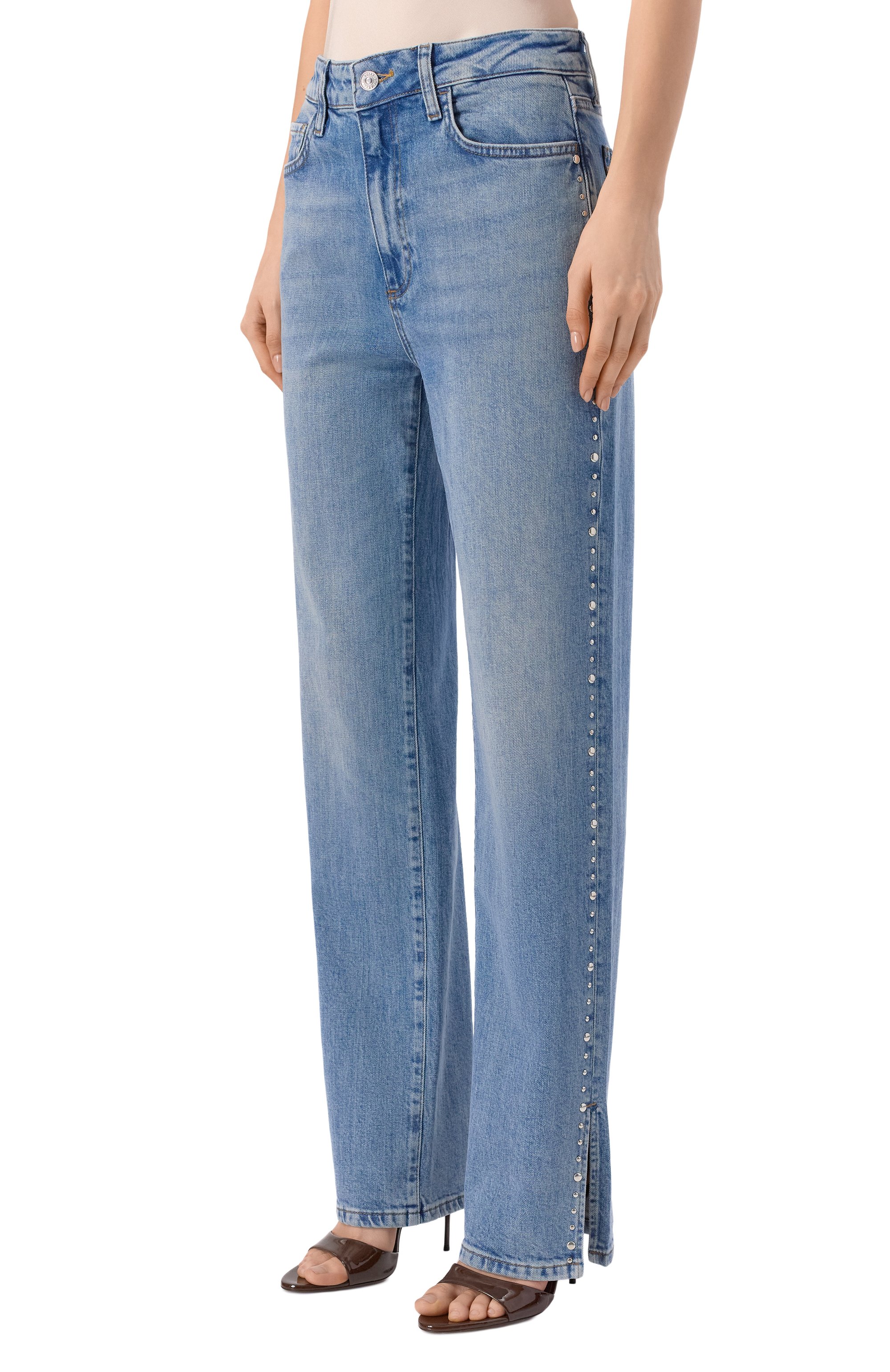 Джинсы stevie PAIGE голубого цвета по цене 64350 руб., арт. 1R56635-C986, фото 3 Джинсы stevie PAIGE, арт. 1R56635-C986, фото 3