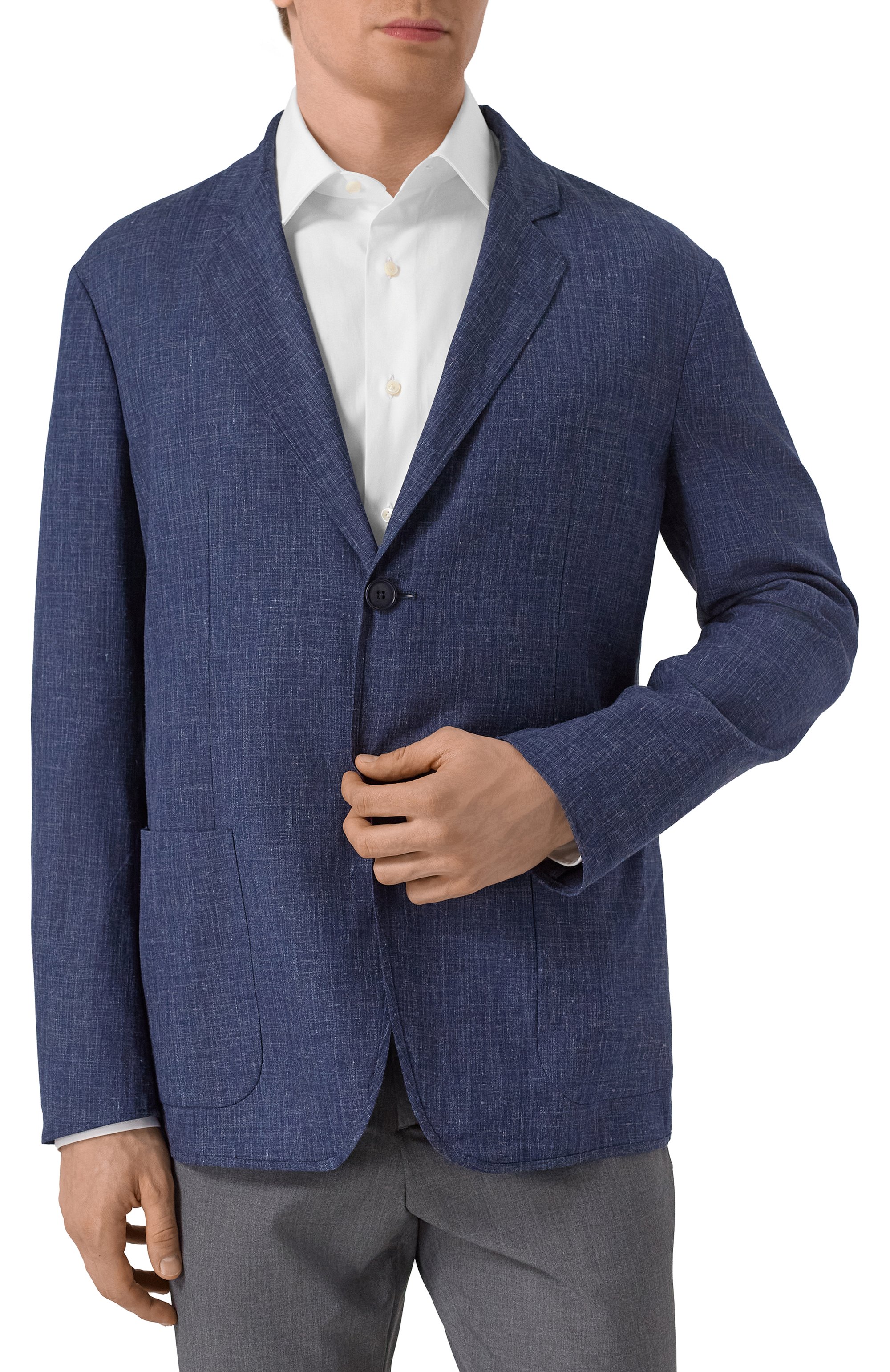 Пиджак из шерсти и шелка GIORGIO ARMANI, арт. GM000010/TE13965, фото 4