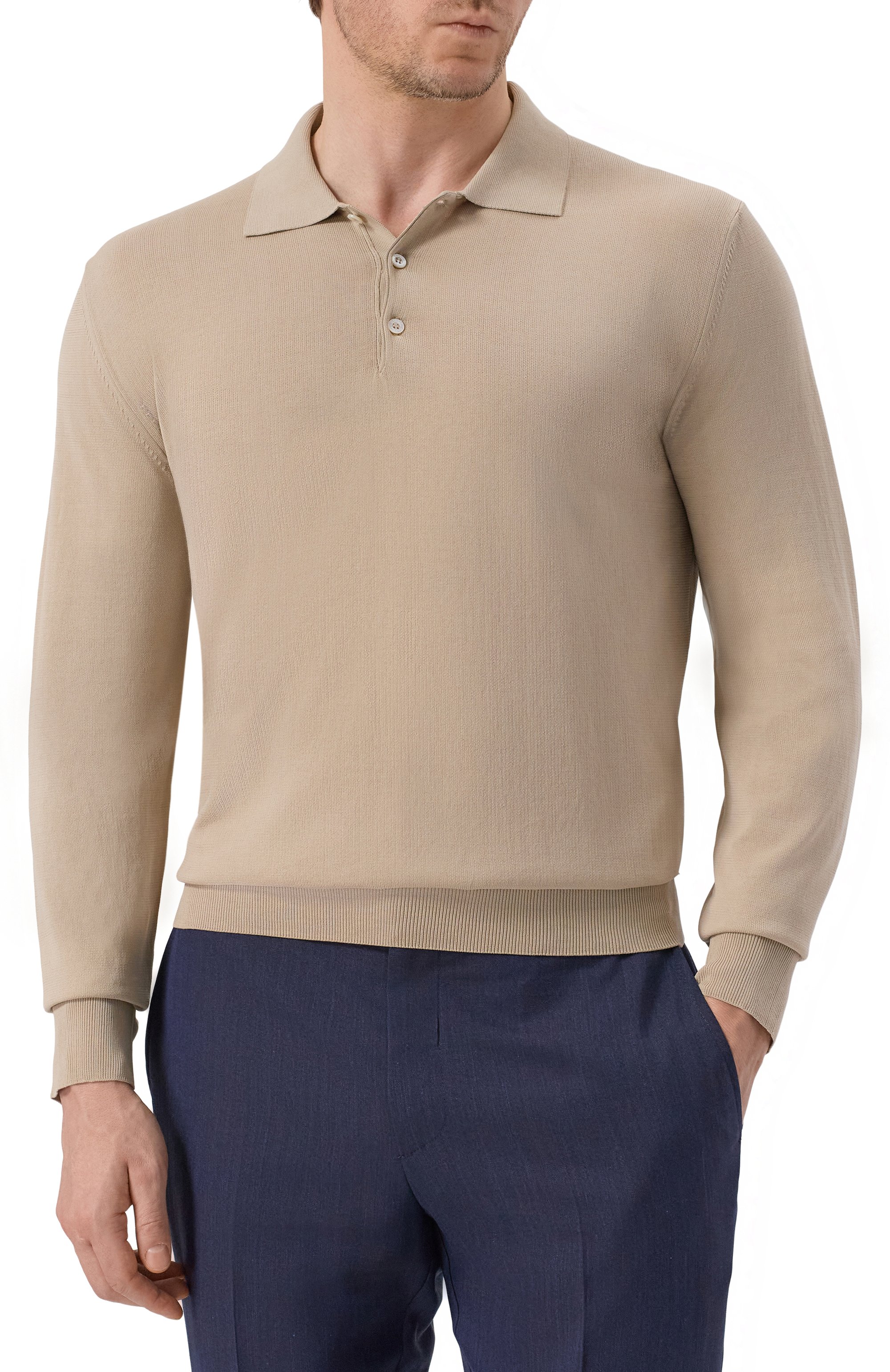 Хлопковое поло CANALI, арт. C0017/MK02459, фото 3