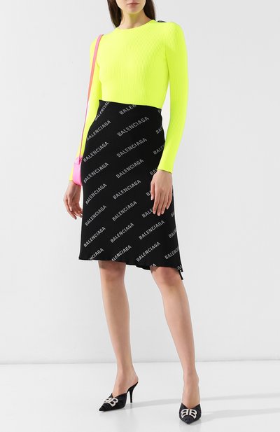 Бархатные мюли bb BALENCIAGA, арт. 570253/W1I81, фото 2