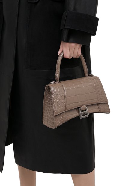 Сумка hourglass small BALENCIAGA бежевого цвета по цене 352500 руб., арт. 593546/1LR6Y, фото 2 Сумка hourglass small BALENCIAGA, арт. 593546/1LR6Y, фото 2