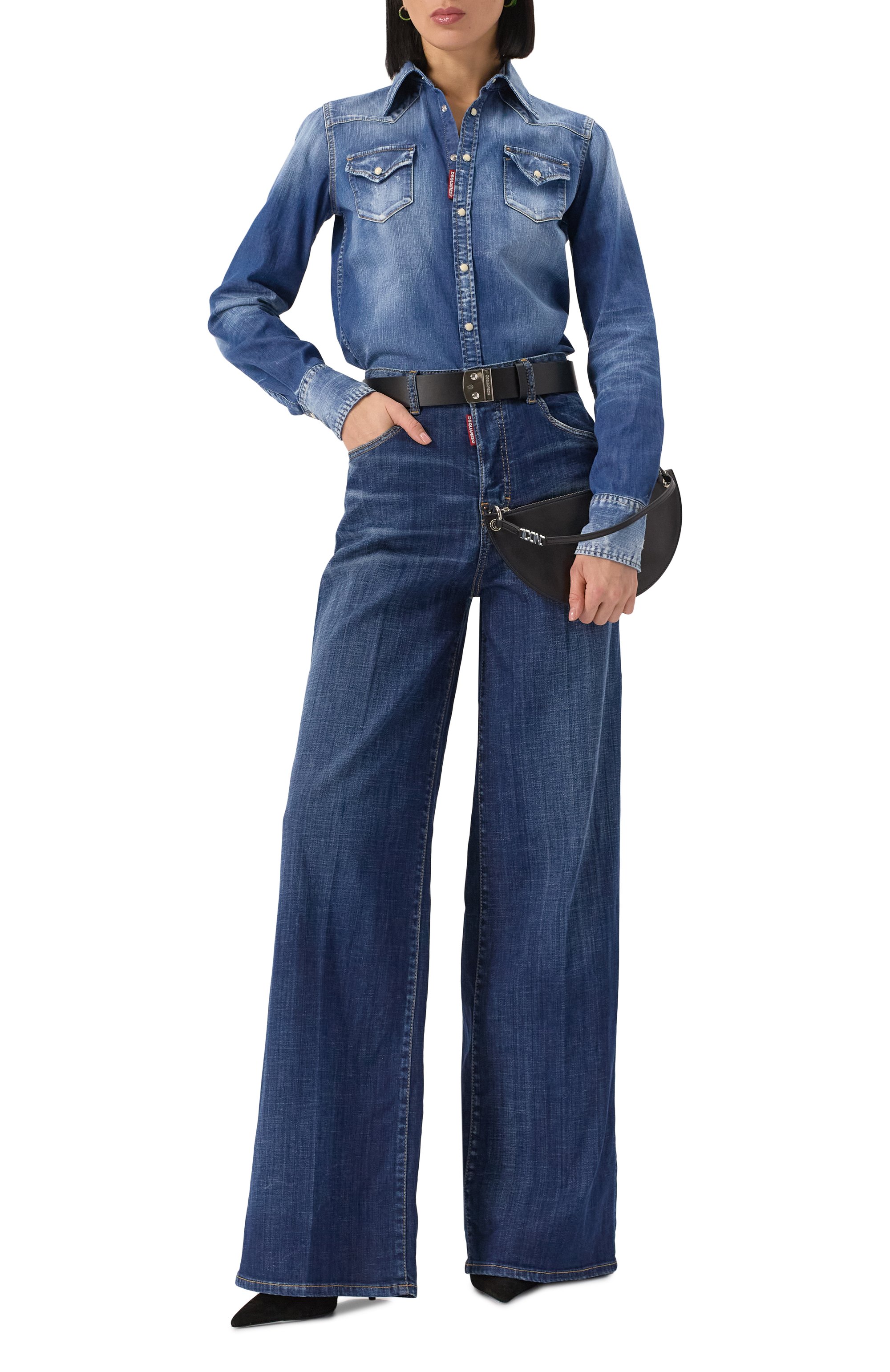 Джинсовая рубашка DSQUARED2, арт. S75DL0894/S30341, фото 2