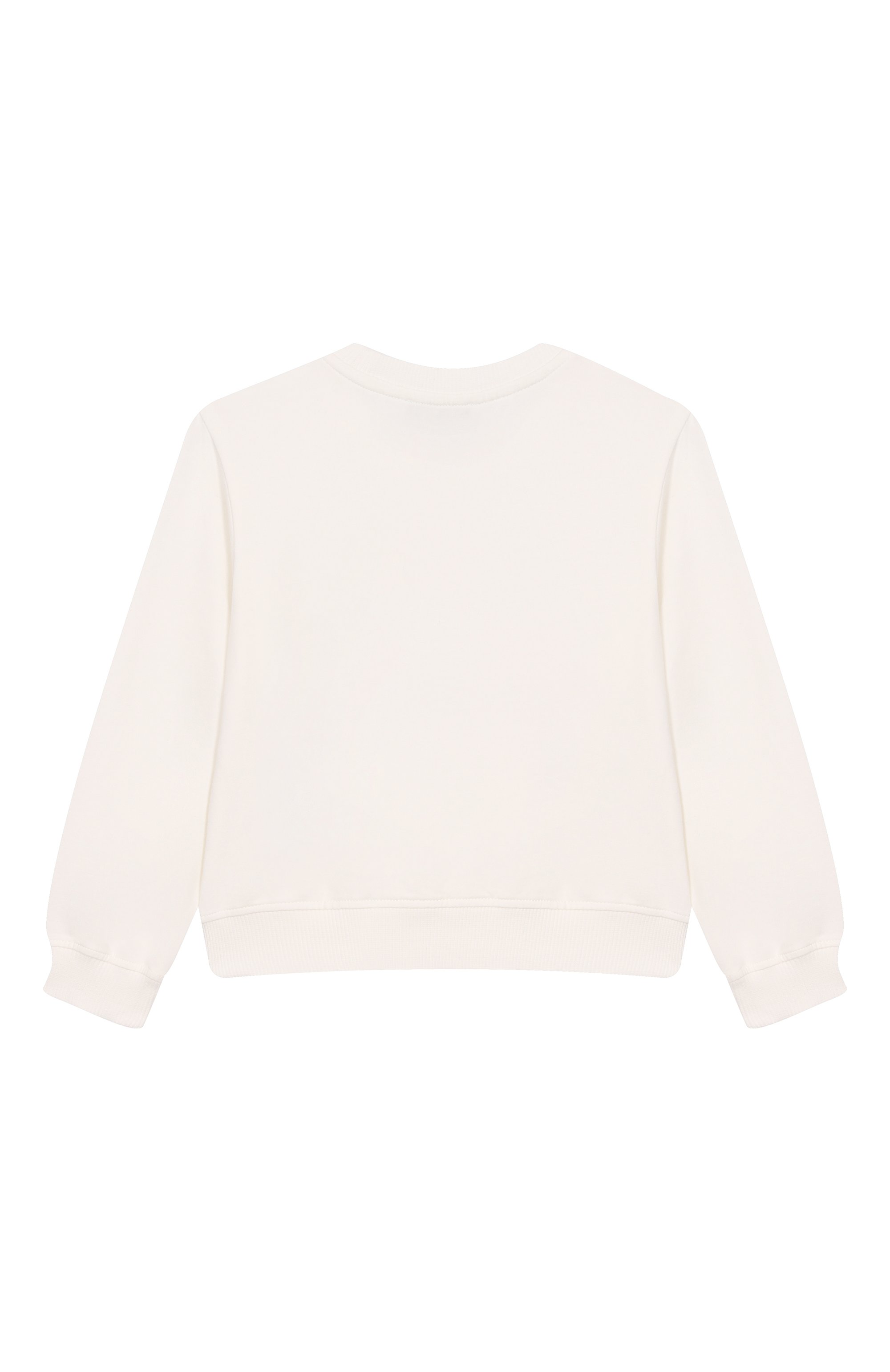 Хлопковый свитшот MOSCHINO молочного цвета по цене 10700 руб., арт. HIF02M/LDA13/4-8, фото 2 Хлопковый свитшот MOSCHINO, арт. HIF02M/LDA13/4-8, фото 2