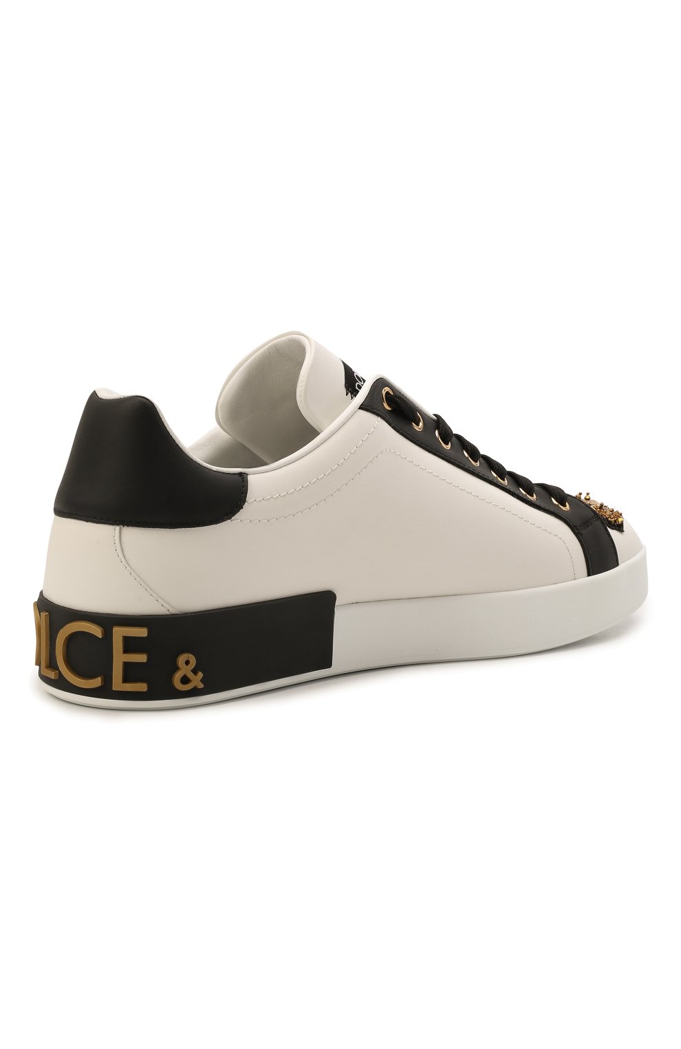 Кожаные кеды portofino DOLCE & GABBANA, арт. CS1772/B5925, фото 5